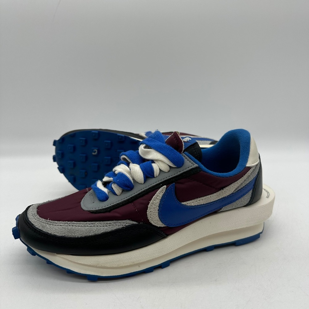 Nike DJ4877-600 Mens 6.5 Maroon Royal LDWaffle x sacai x UNDERCOVER Sneakers - Picture 4 of 10